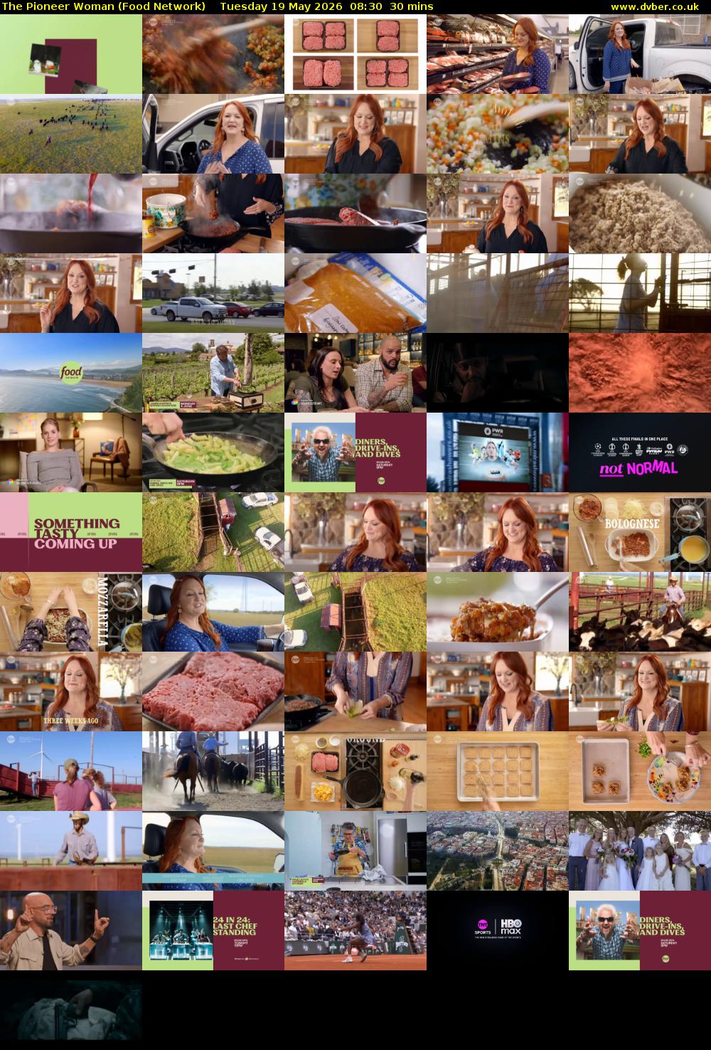The Pioneer Woman (Food Network) Tuesday 19 May 2026 08:30 - 09:00