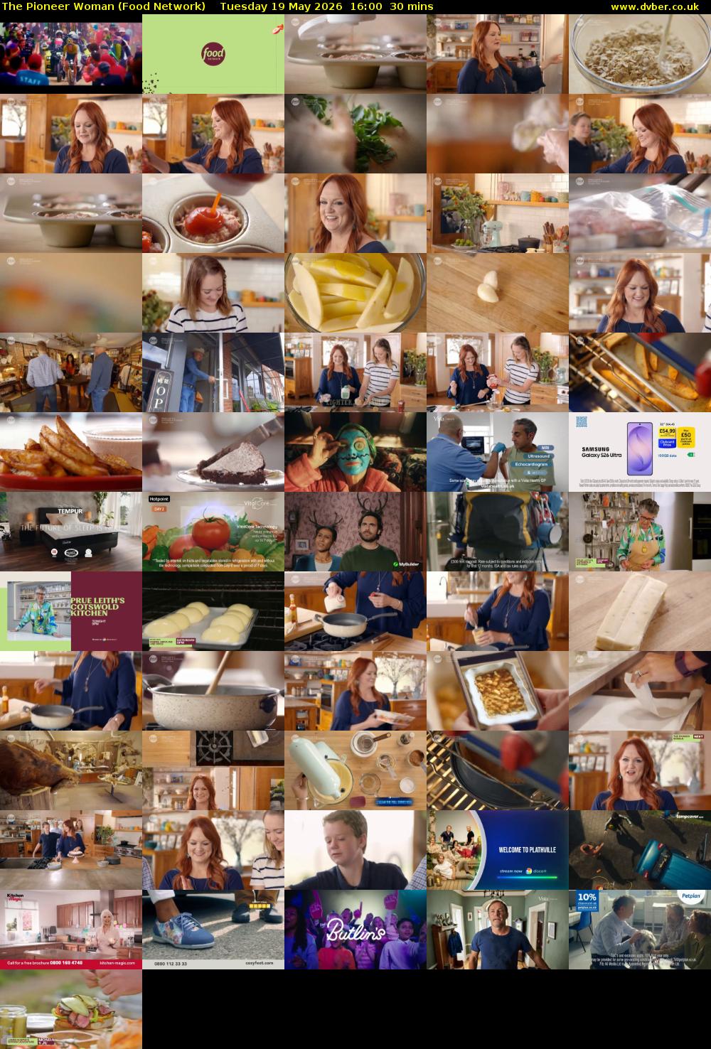 The Pioneer Woman (Food Network) Tuesday 19 May 2026 16:00 - 16:30