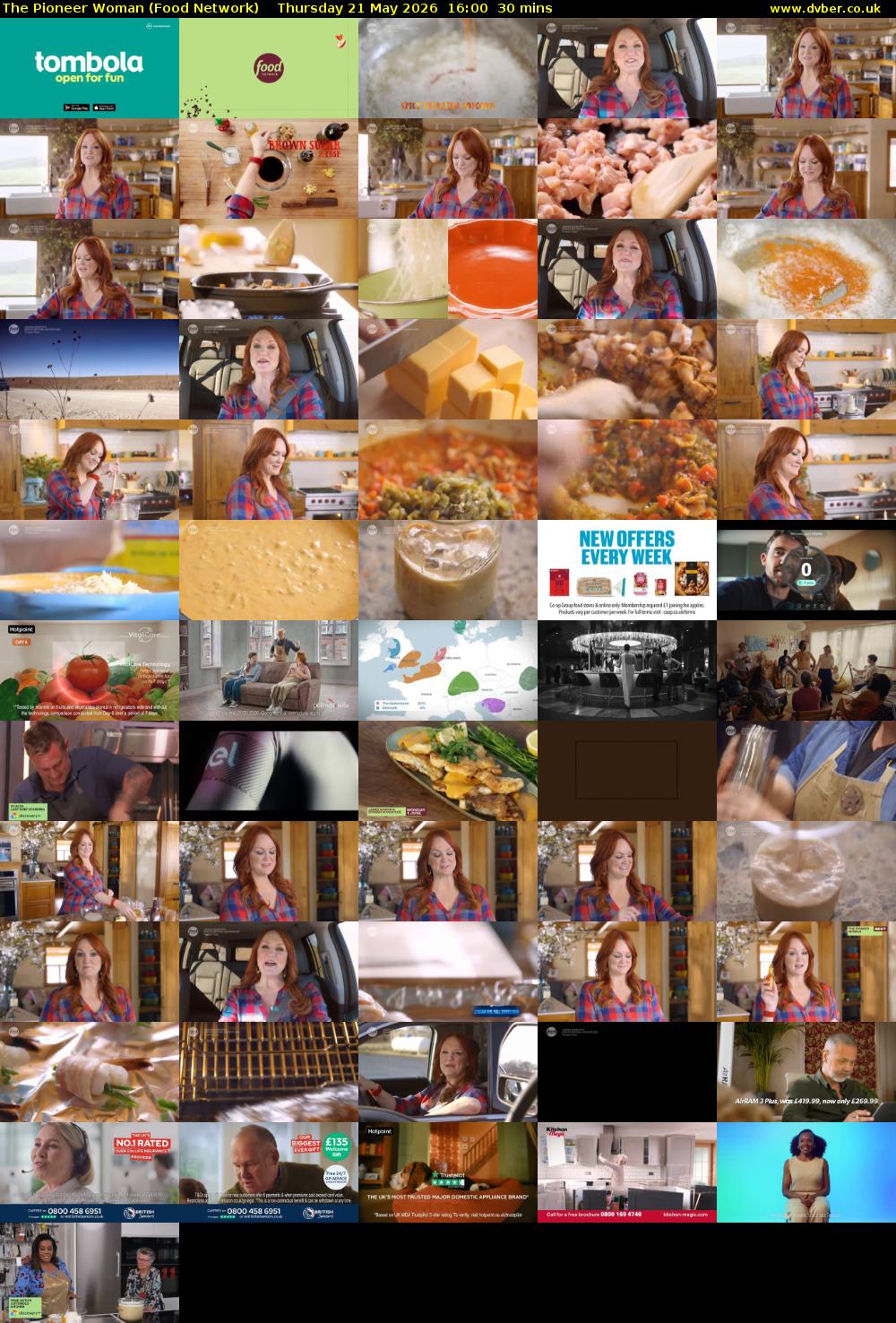 The Pioneer Woman (Food Network) Thursday 21 May 2026 16:00 - 16:30