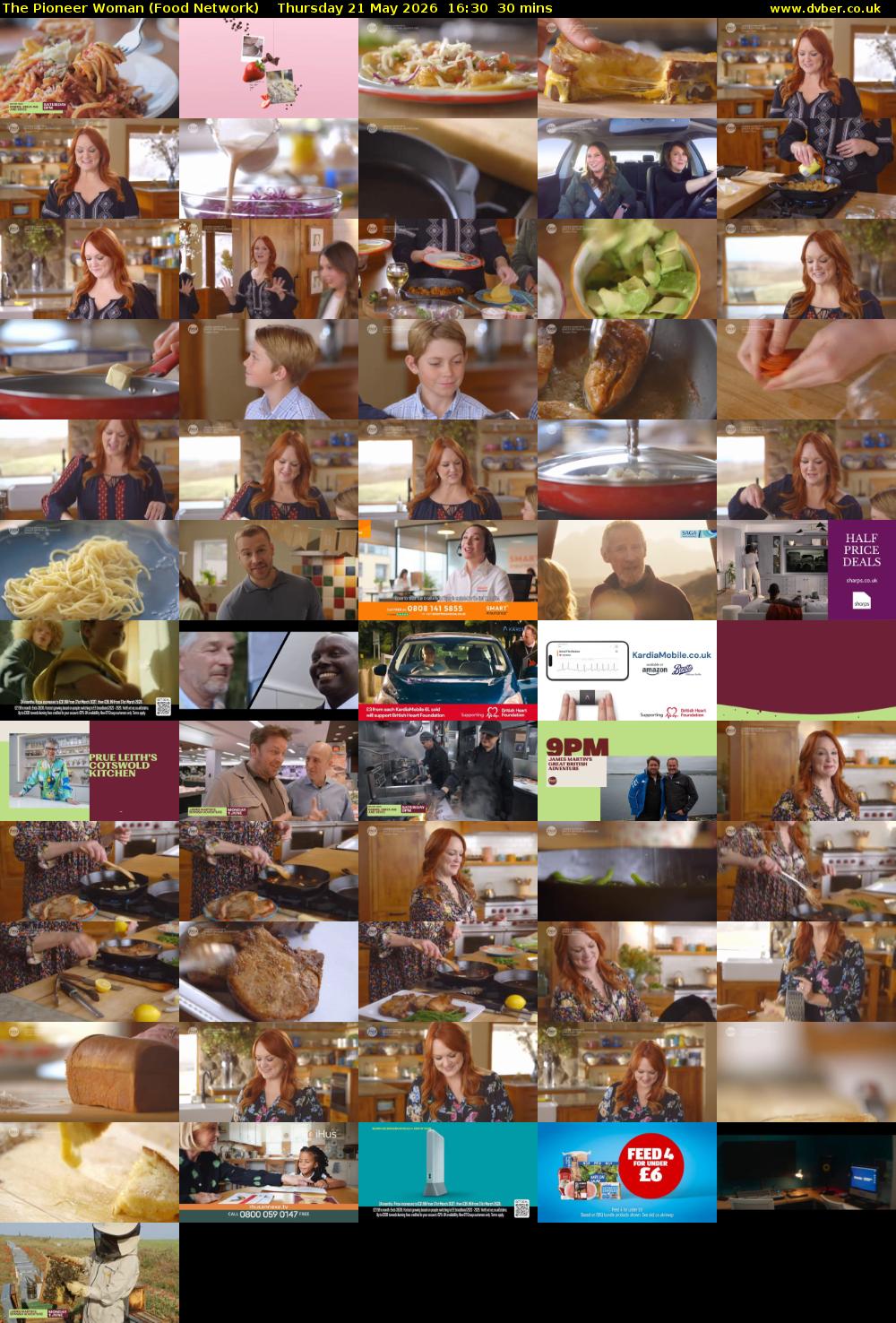 The Pioneer Woman (Food Network) Thursday 21 May 2026 16:30 - 17:00