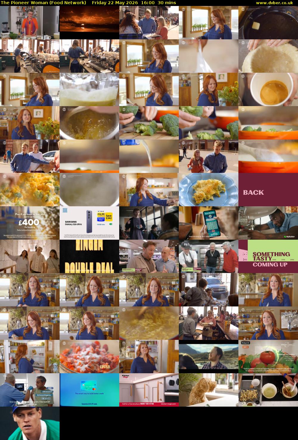 The Pioneer Woman (Food Network) Friday 22 May 2026 16:00 - 16:30