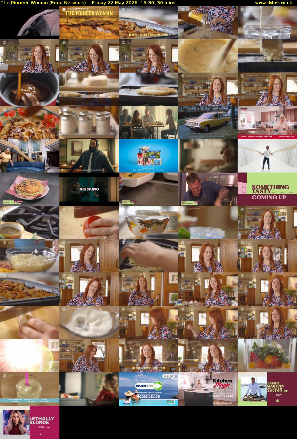 The Pioneer Woman (Food Network) Friday 22 May 2026 16:30 - 17:00