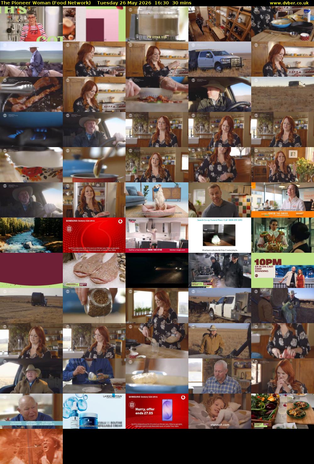 The Pioneer Woman (Food Network) Tuesday 26 May 2026 16:30 - 17:00