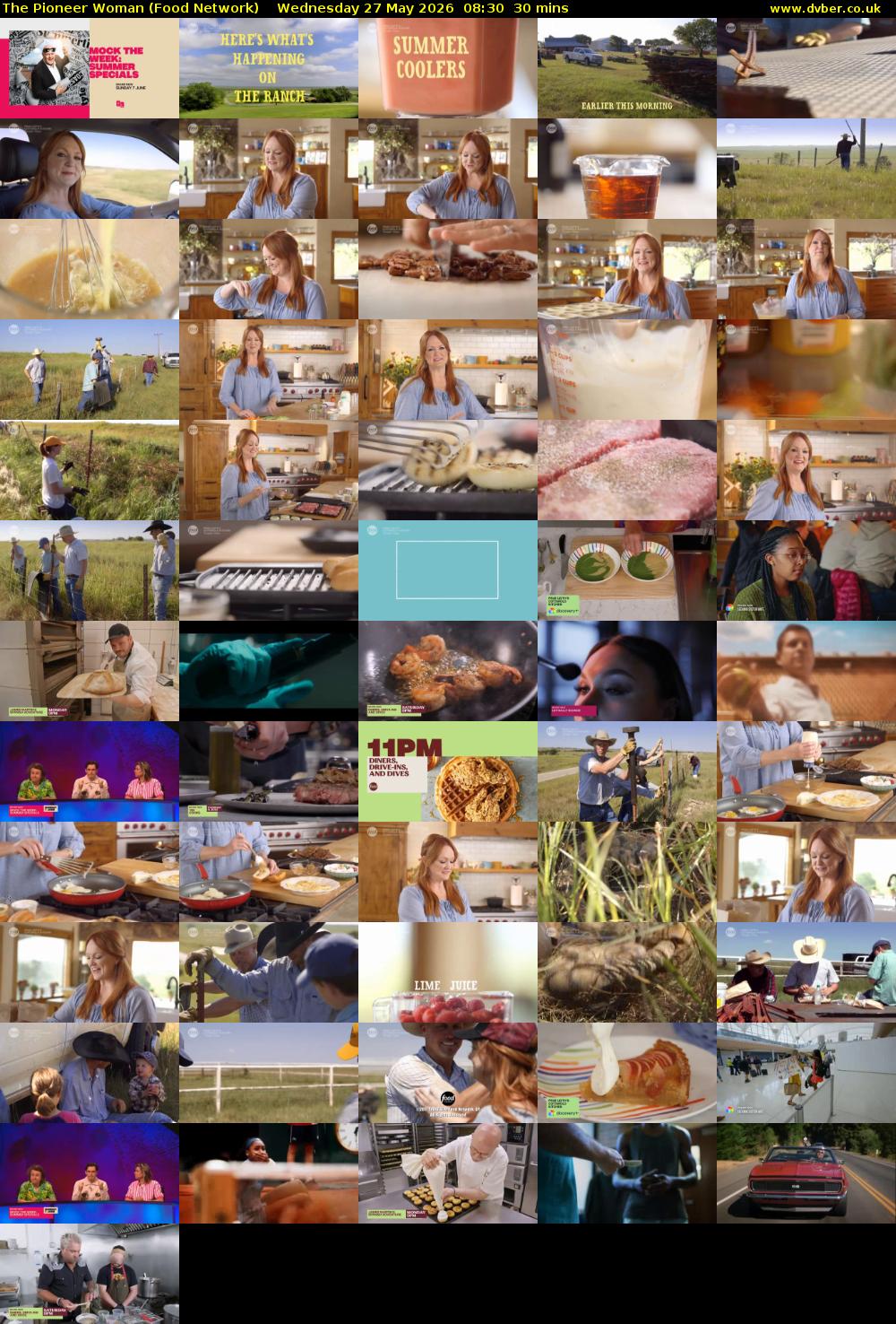 The Pioneer Woman (Food Network) Wednesday 27 May 2026 08:30 - 09:00