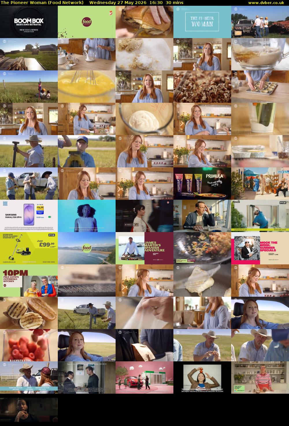 The Pioneer Woman (Food Network) Wednesday 27 May 2026 16:30 - 17:00