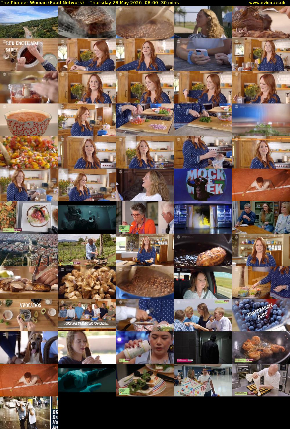 The Pioneer Woman (Food Network) Thursday 28 May 2026 08:00 - 08:30