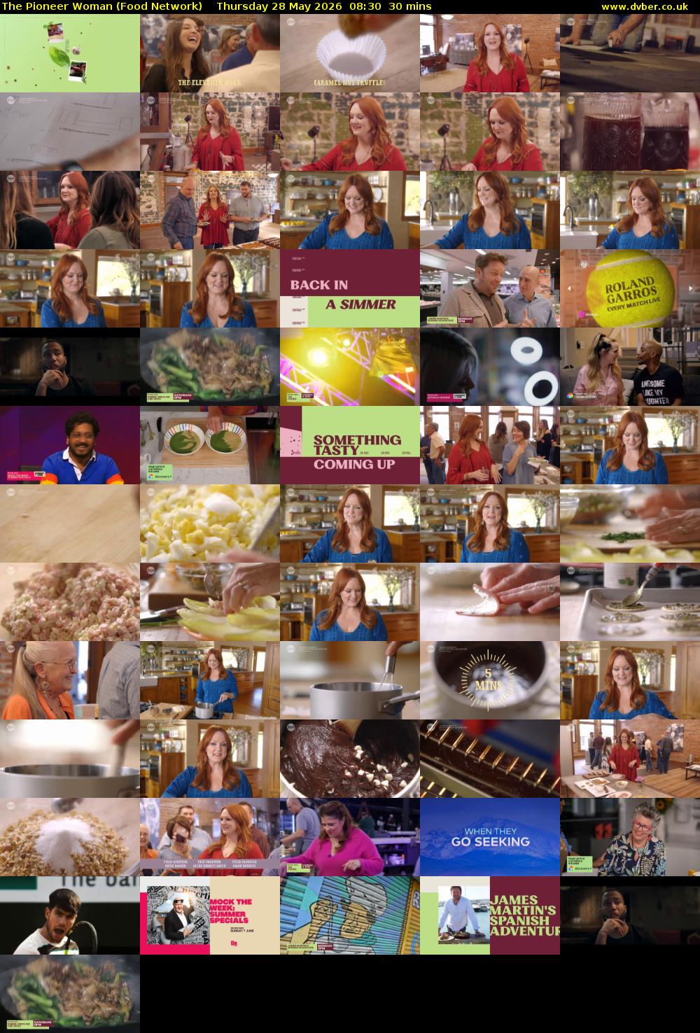 The Pioneer Woman (Food Network) Thursday 28 May 2026 08:30 - 09:00