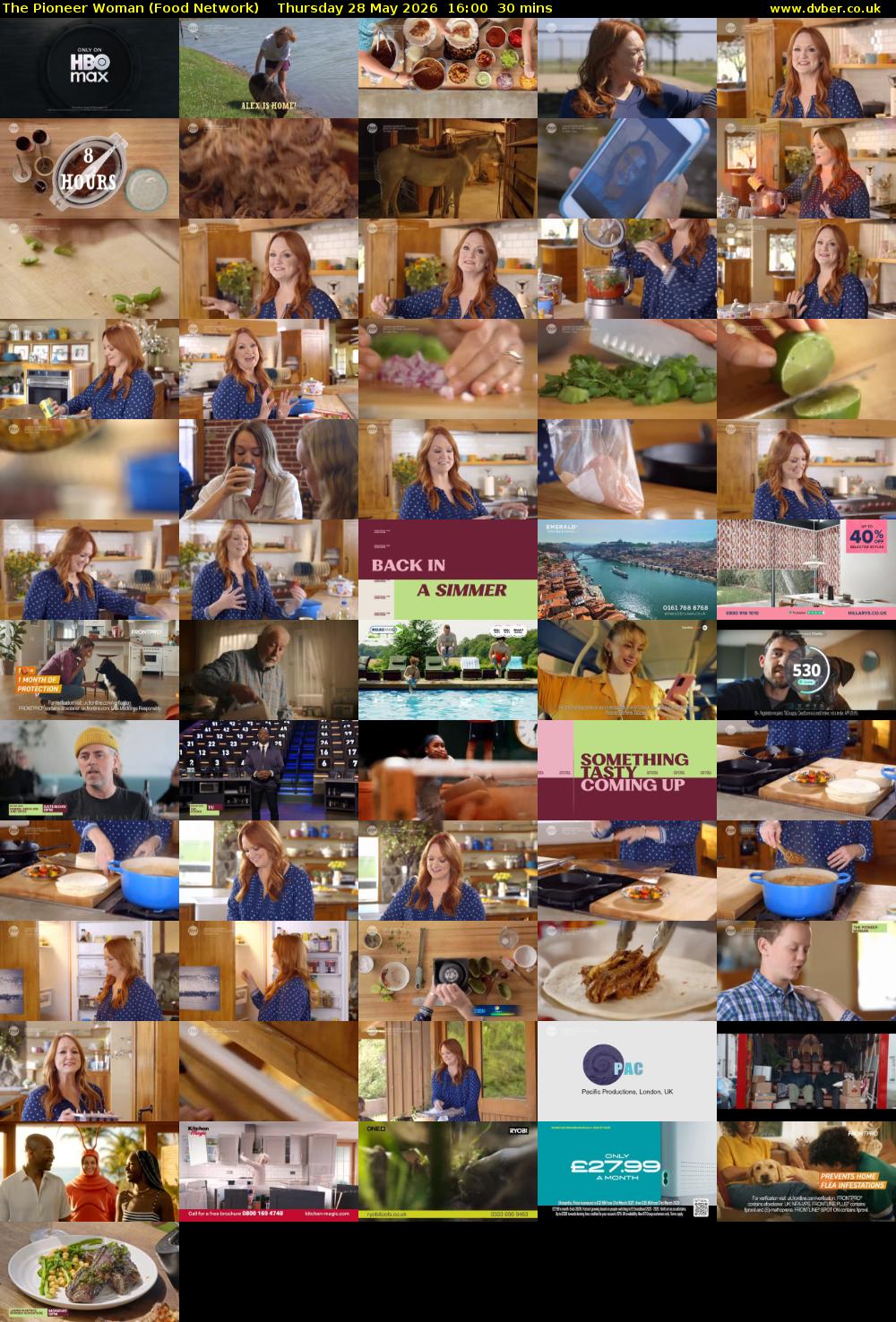 The Pioneer Woman (Food Network) Thursday 28 May 2026 16:00 - 16:30