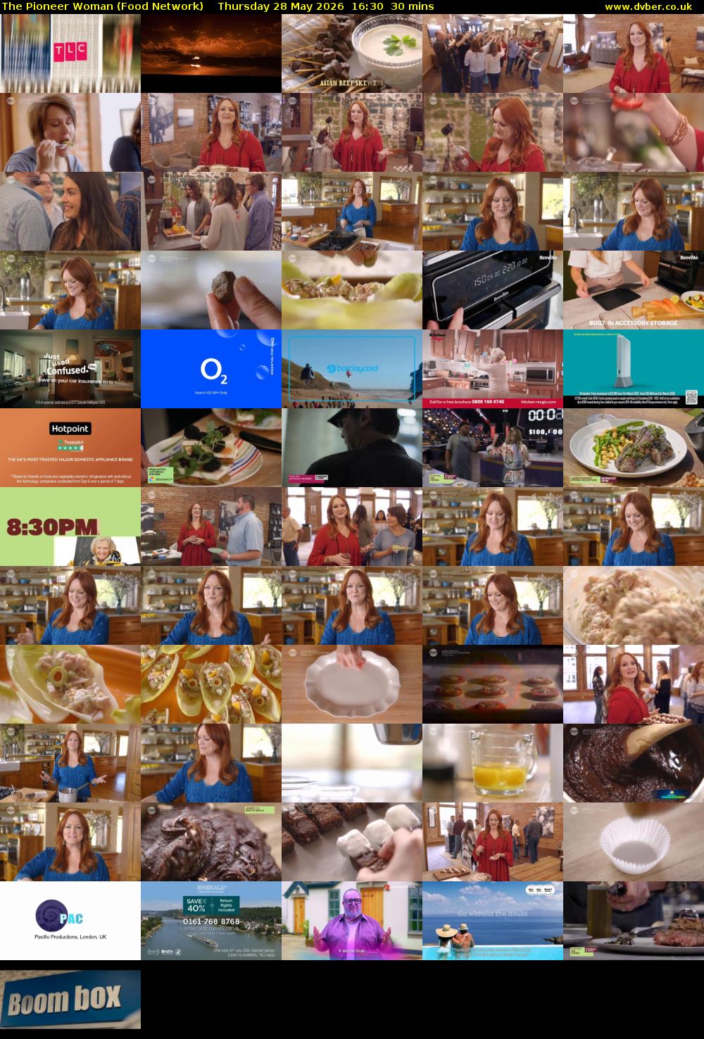 The Pioneer Woman (Food Network) Thursday 28 May 2026 16:30 - 17:00