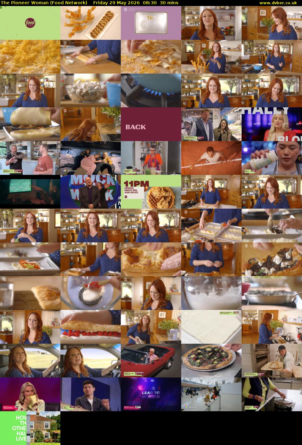 The Pioneer Woman (Food Network) Friday 29 May 2026 08:30 - 09:00