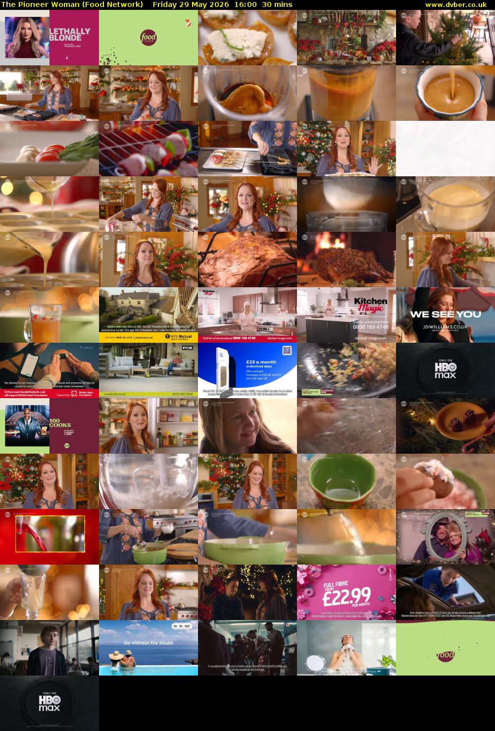 The Pioneer Woman (Food Network) Friday 29 May 2026 16:00 - 16:30