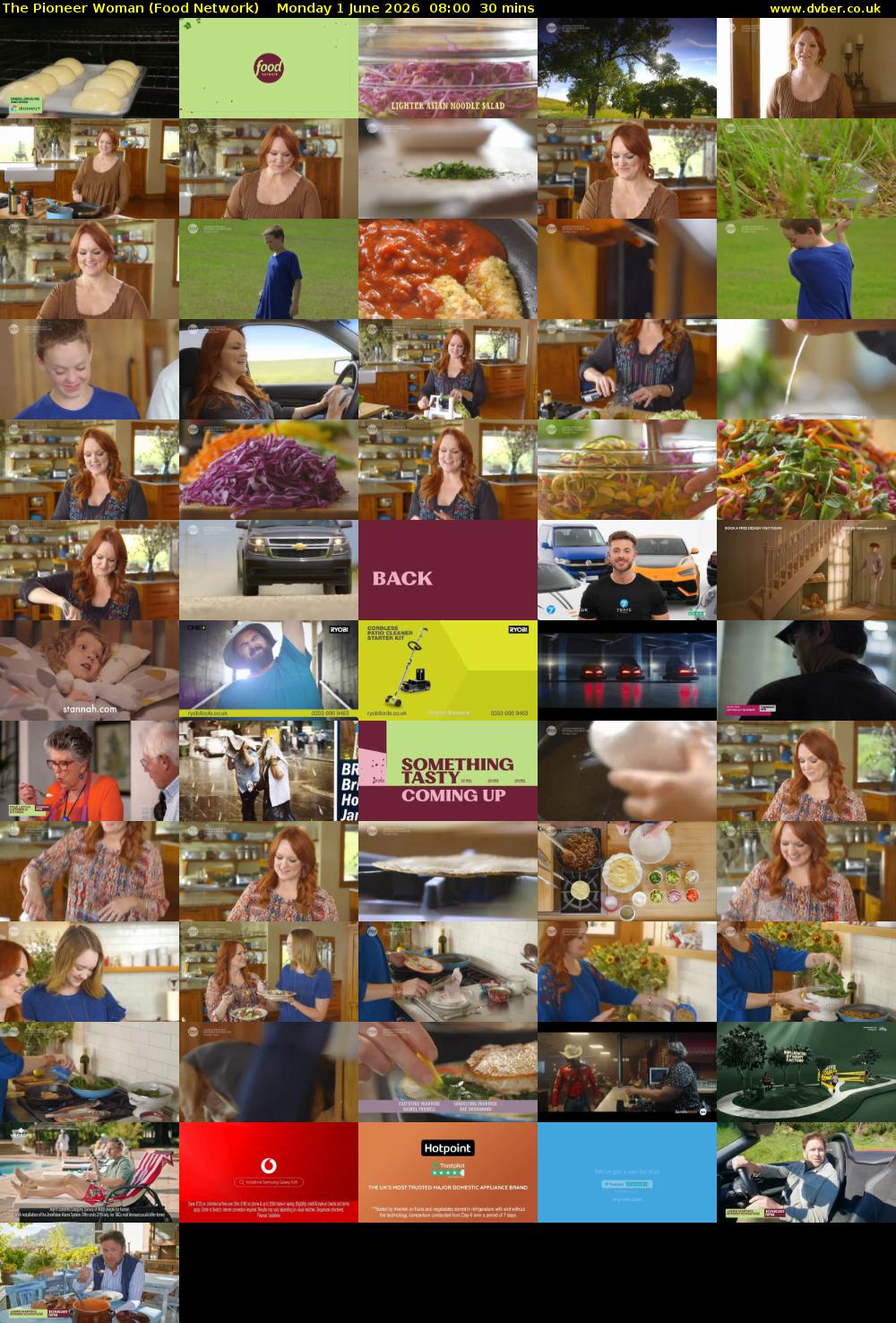 The Pioneer Woman (Food Network) Monday 1 June 2026 08:00 - 08:30