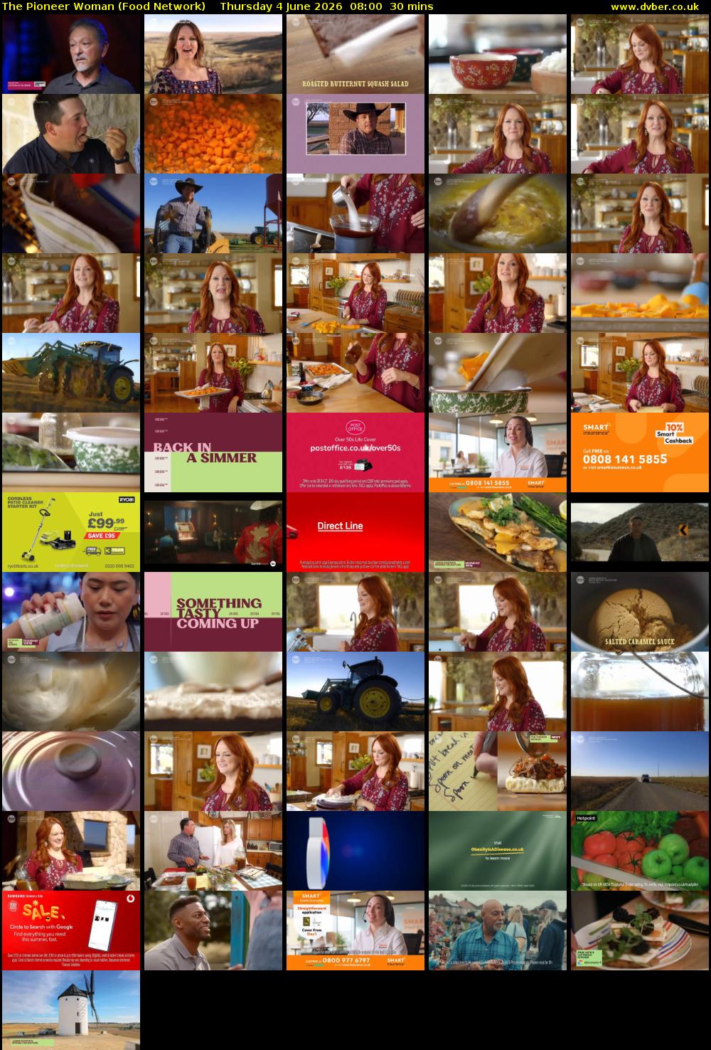 The Pioneer Woman (Food Network) Thursday 4 June 2026 08:00 - 08:30