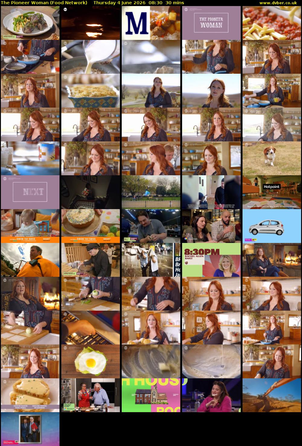 The Pioneer Woman (Food Network) Thursday 4 June 2026 08:30 - 09:00