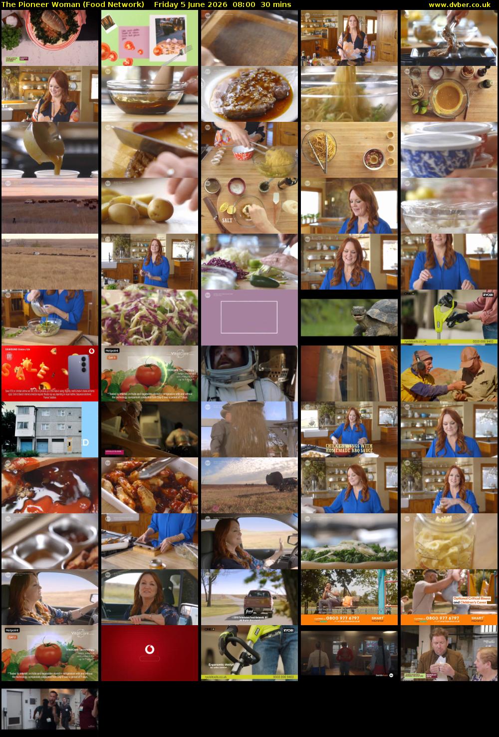 The Pioneer Woman (Food Network) Friday 5 June 2026 08:00 - 08:30