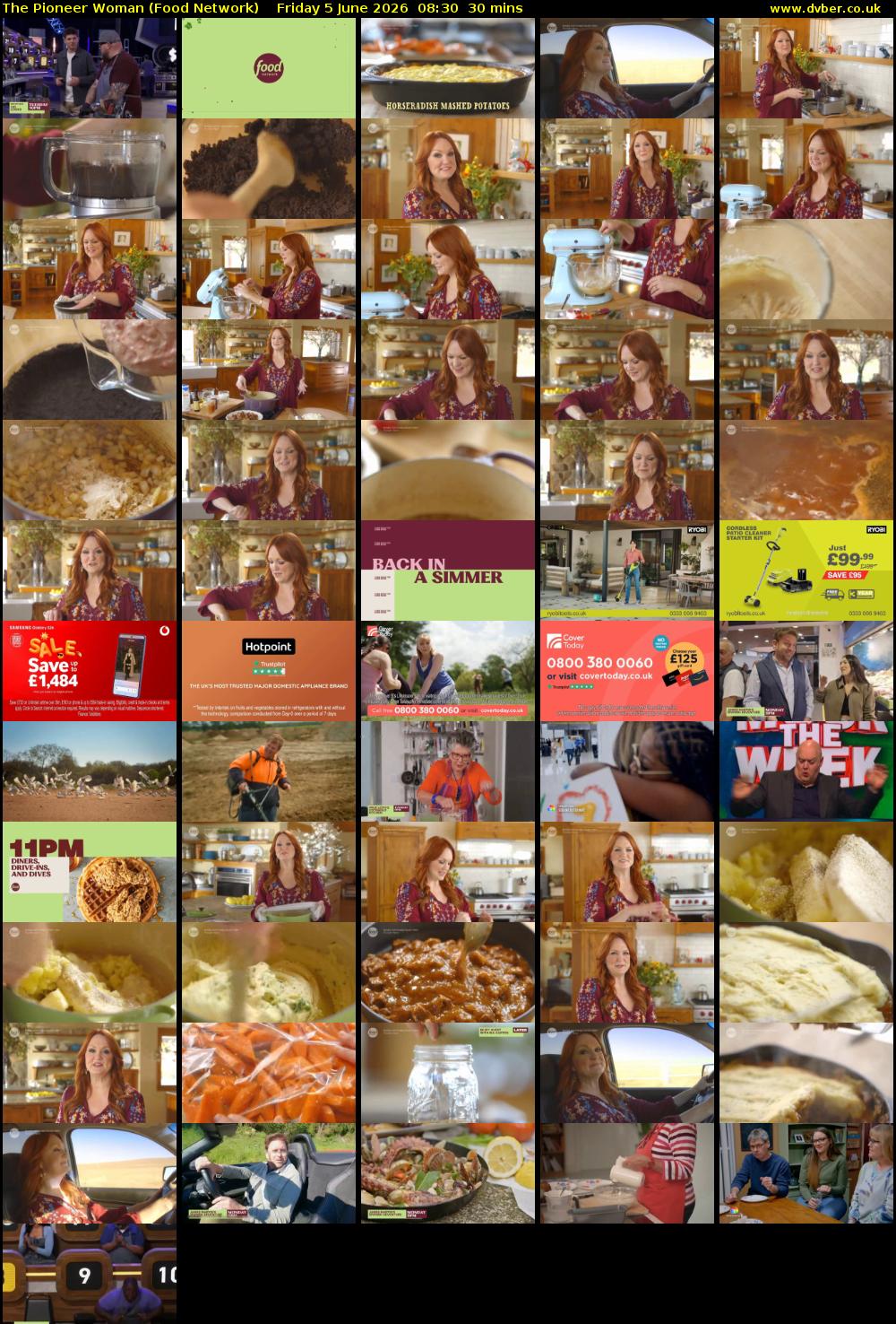 The Pioneer Woman (Food Network) Friday 5 June 2026 08:30 - 09:00