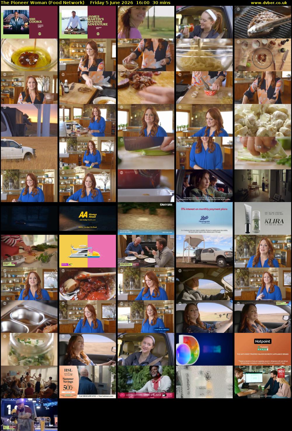 The Pioneer Woman (Food Network) Friday 5 June 2026 16:00 - 16:30