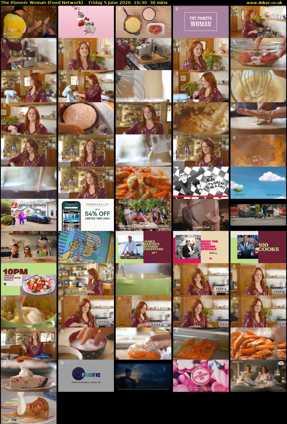 The Pioneer Woman (Food Network) Friday 5 June 2026 16:30 - 17:00