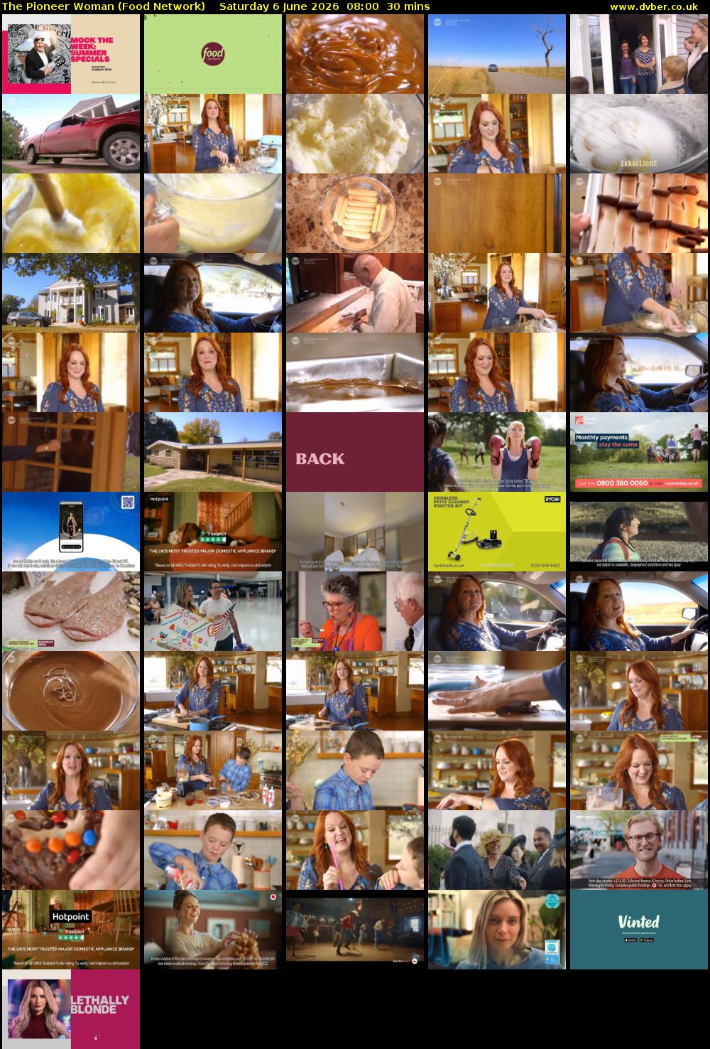 The Pioneer Woman (Food Network) Saturday 6 June 2026 08:00 - 08:30