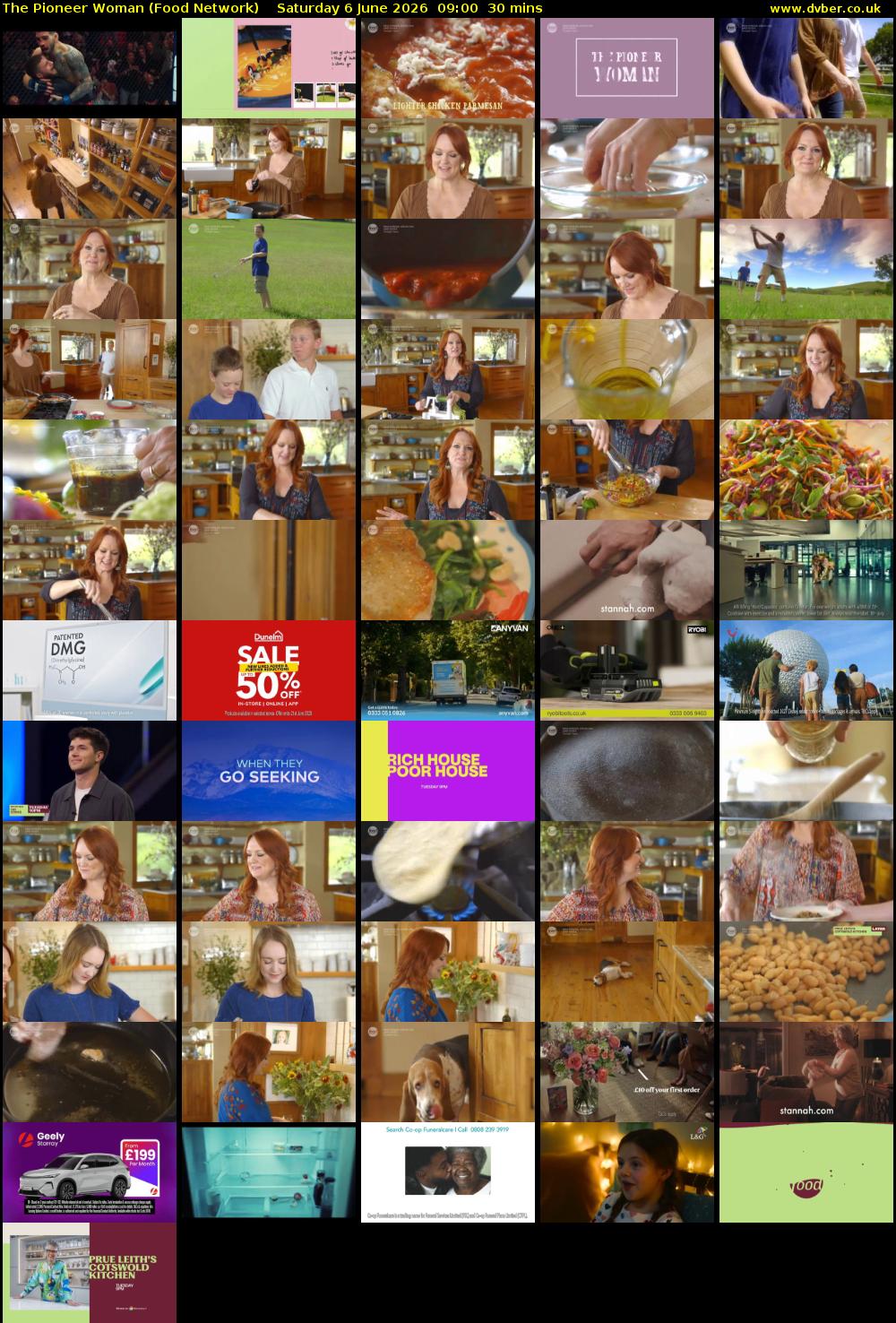 The Pioneer Woman (Food Network) Saturday 6 June 2026 09:00 - 09:30