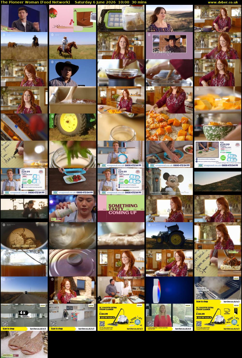 The Pioneer Woman (Food Network) Saturday 6 June 2026 10:00 - 10:30