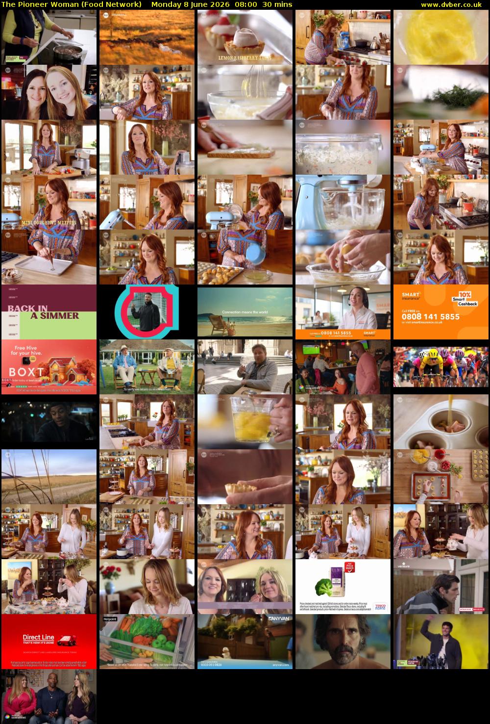 The Pioneer Woman (Food Network) Monday 8 June 2026 08:00 - 08:30
