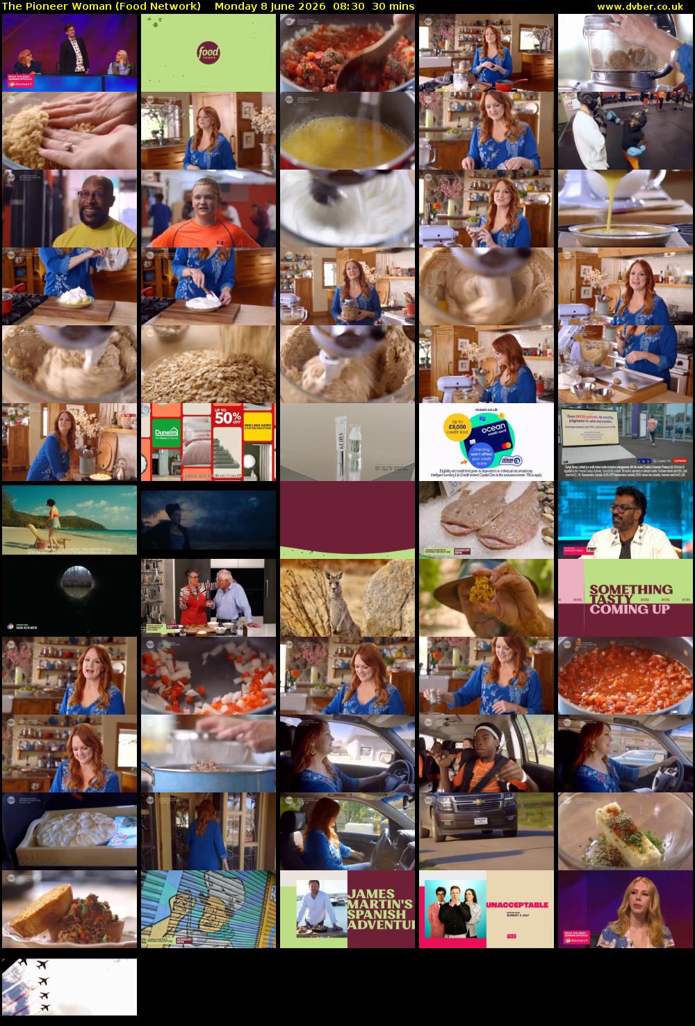 The Pioneer Woman (Food Network) Monday 8 June 2026 08:30 - 09:00