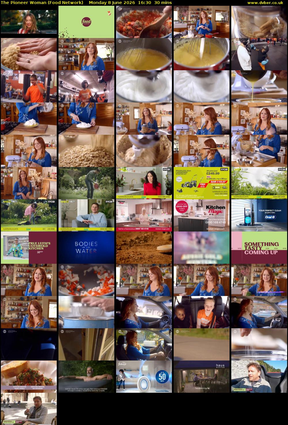 The Pioneer Woman (Food Network) Monday 8 June 2026 16:30 - 17:00