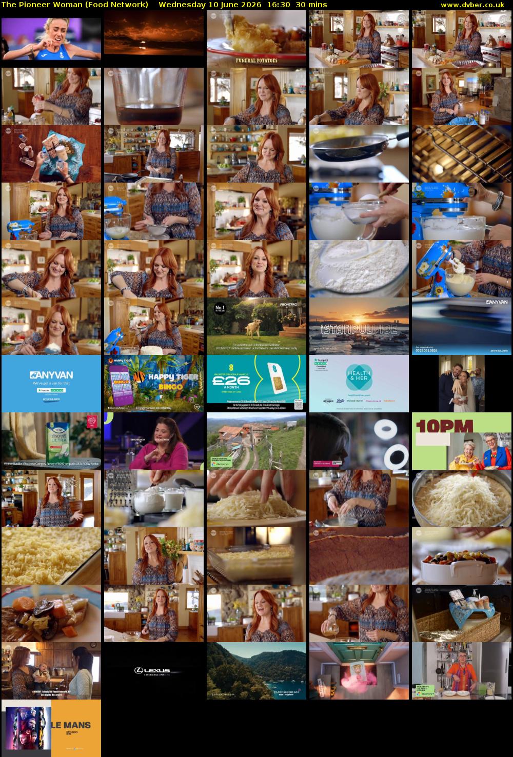 The Pioneer Woman (Food Network) Wednesday 10 June 2026 16:30 - 17:00