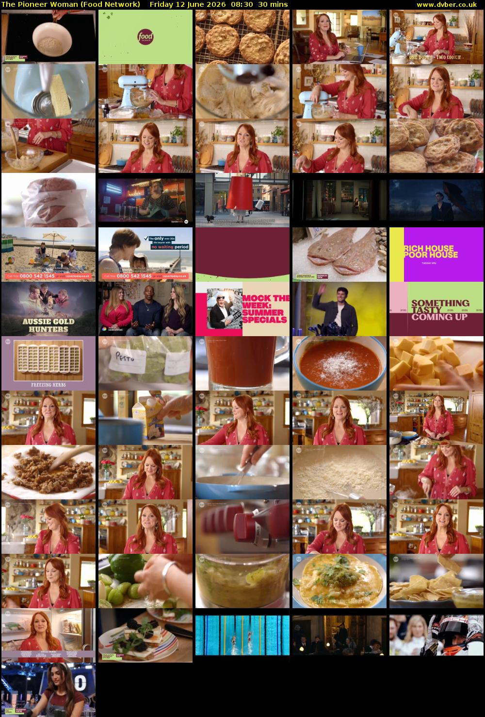 The Pioneer Woman (Food Network) Friday 12 June 2026 08:30 - 09:00