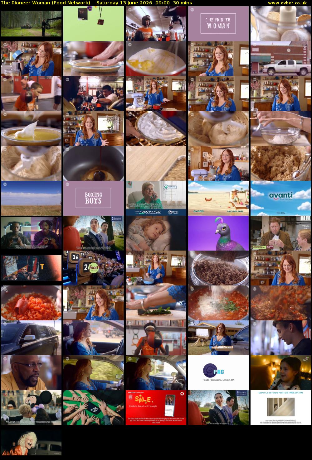 The Pioneer Woman (Food Network) Saturday 13 June 2026 09:00 - 09:30