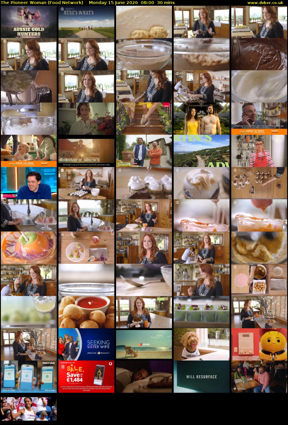 The Pioneer Woman (Food Network) Monday 15 June 2026 08:00 - 08:30