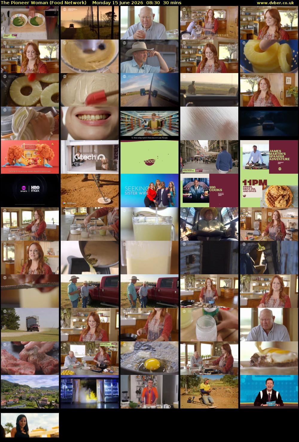The Pioneer Woman (Food Network) Monday 15 June 2026 08:30 - 09:00