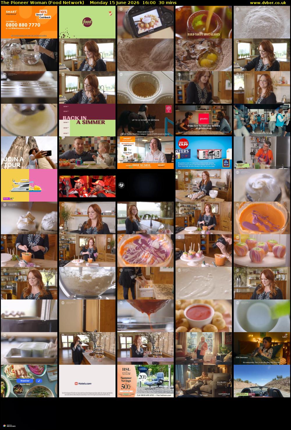 The Pioneer Woman (Food Network) Monday 15 June 2026 16:00 - 16:30