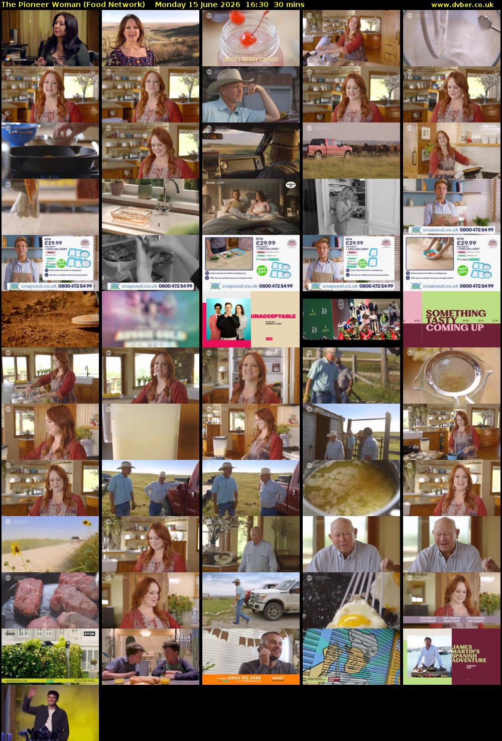 The Pioneer Woman (Food Network) Monday 15 June 2026 16:30 - 17:00