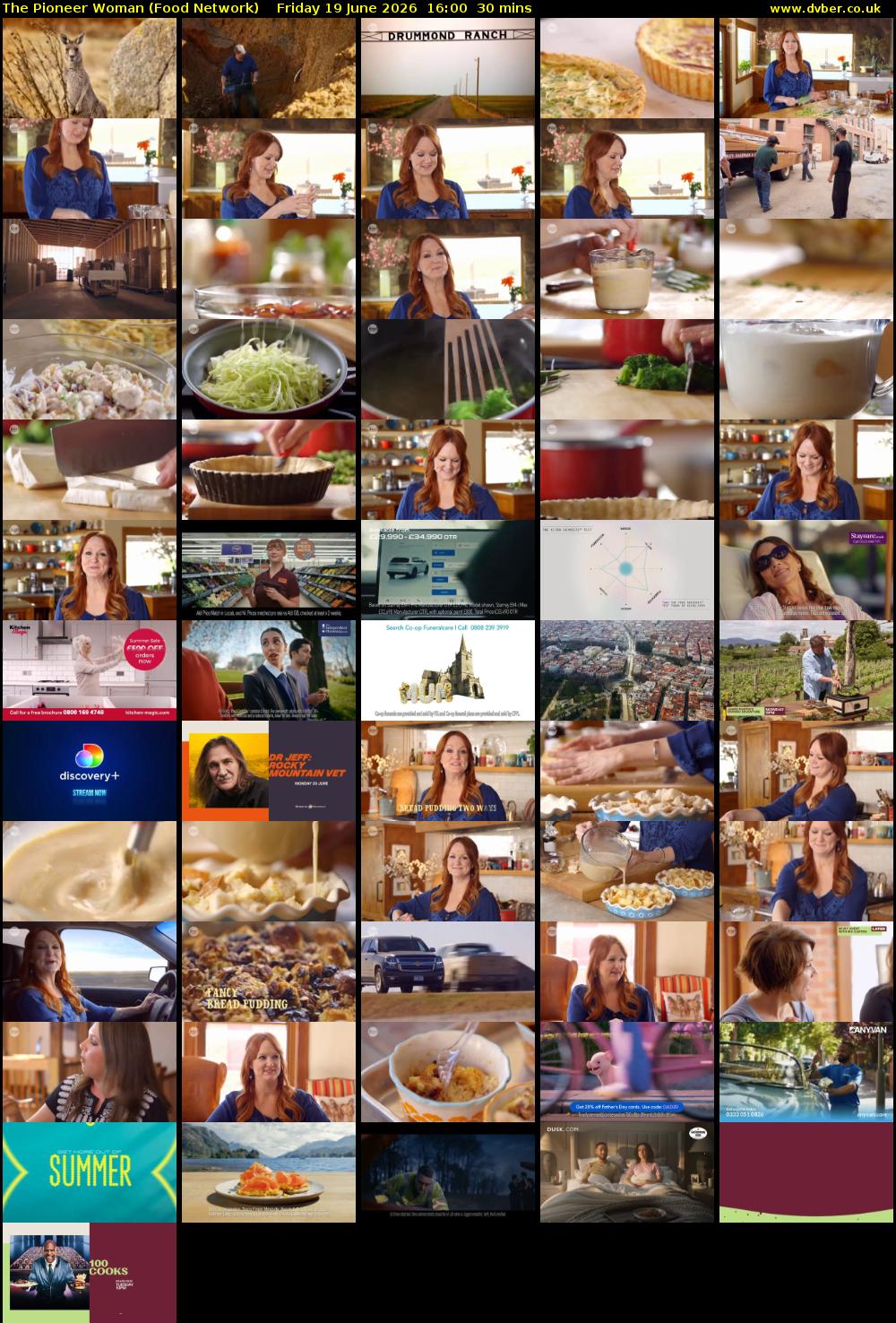 The Pioneer Woman (Food Network) Friday 19 June 2026 16:00 - 16:30