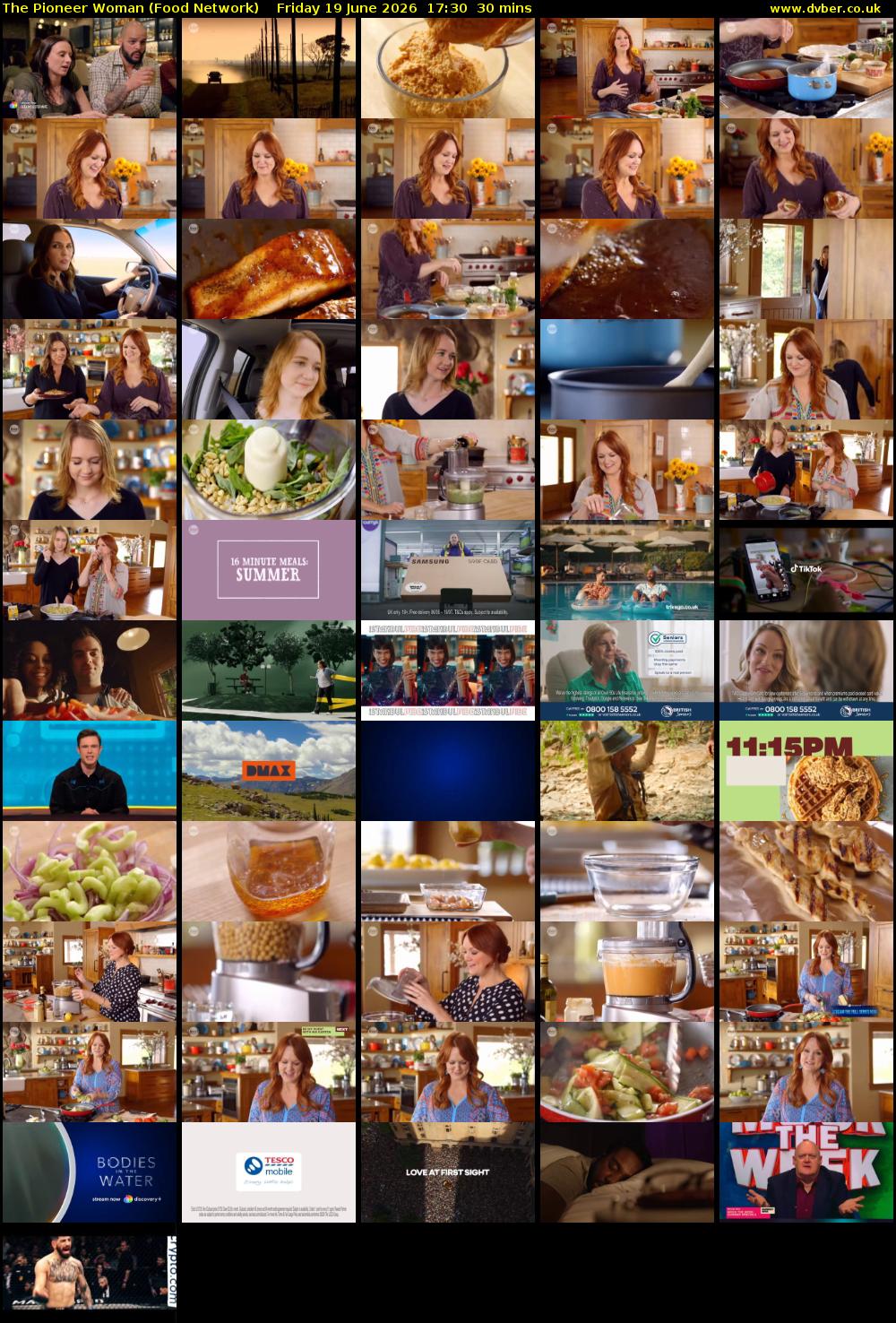 The Pioneer Woman (Food Network) Friday 19 June 2026 17:30 - 18:00
