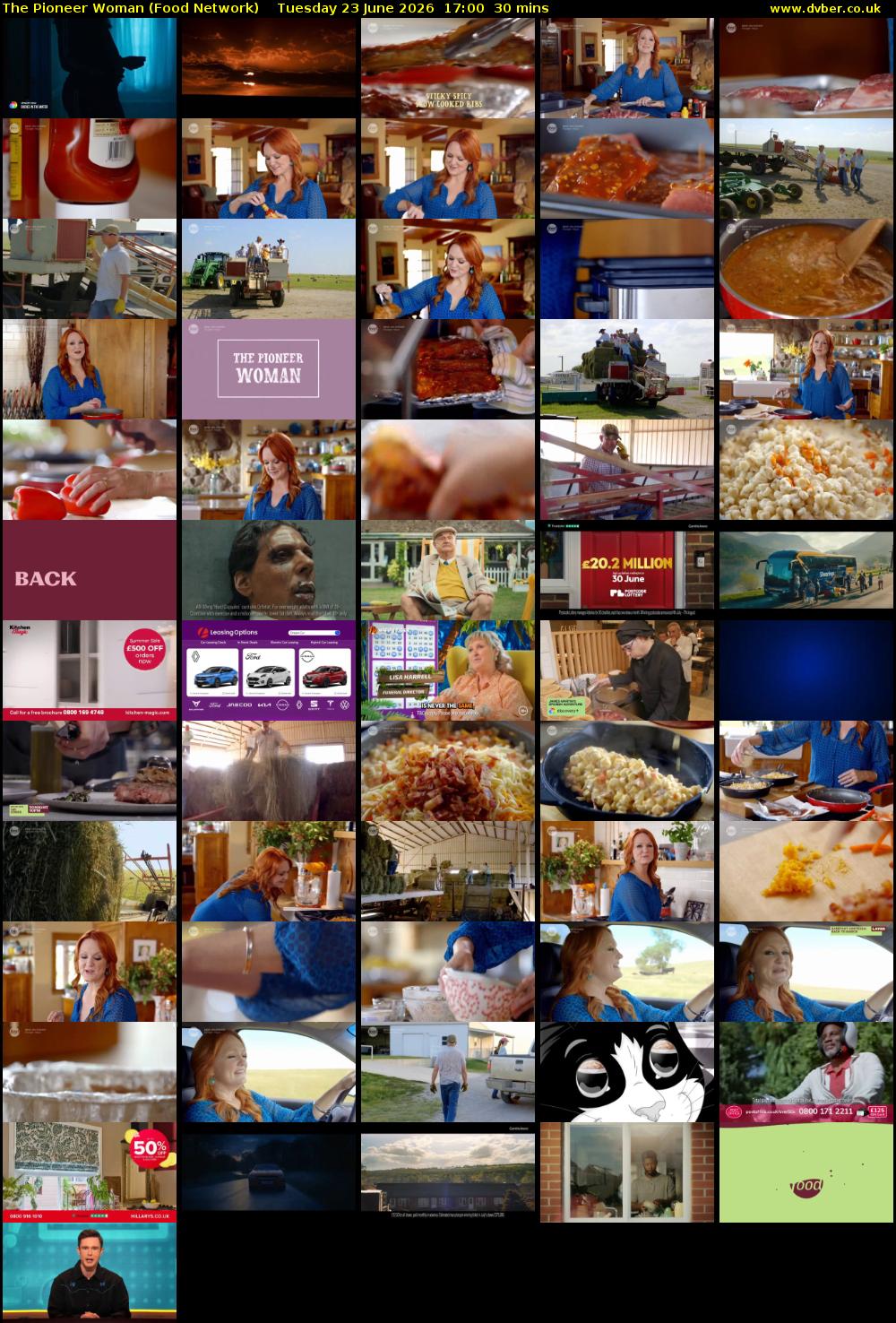 The Pioneer Woman (Food Network) Tuesday 23 June 2026 17:00 - 17:30