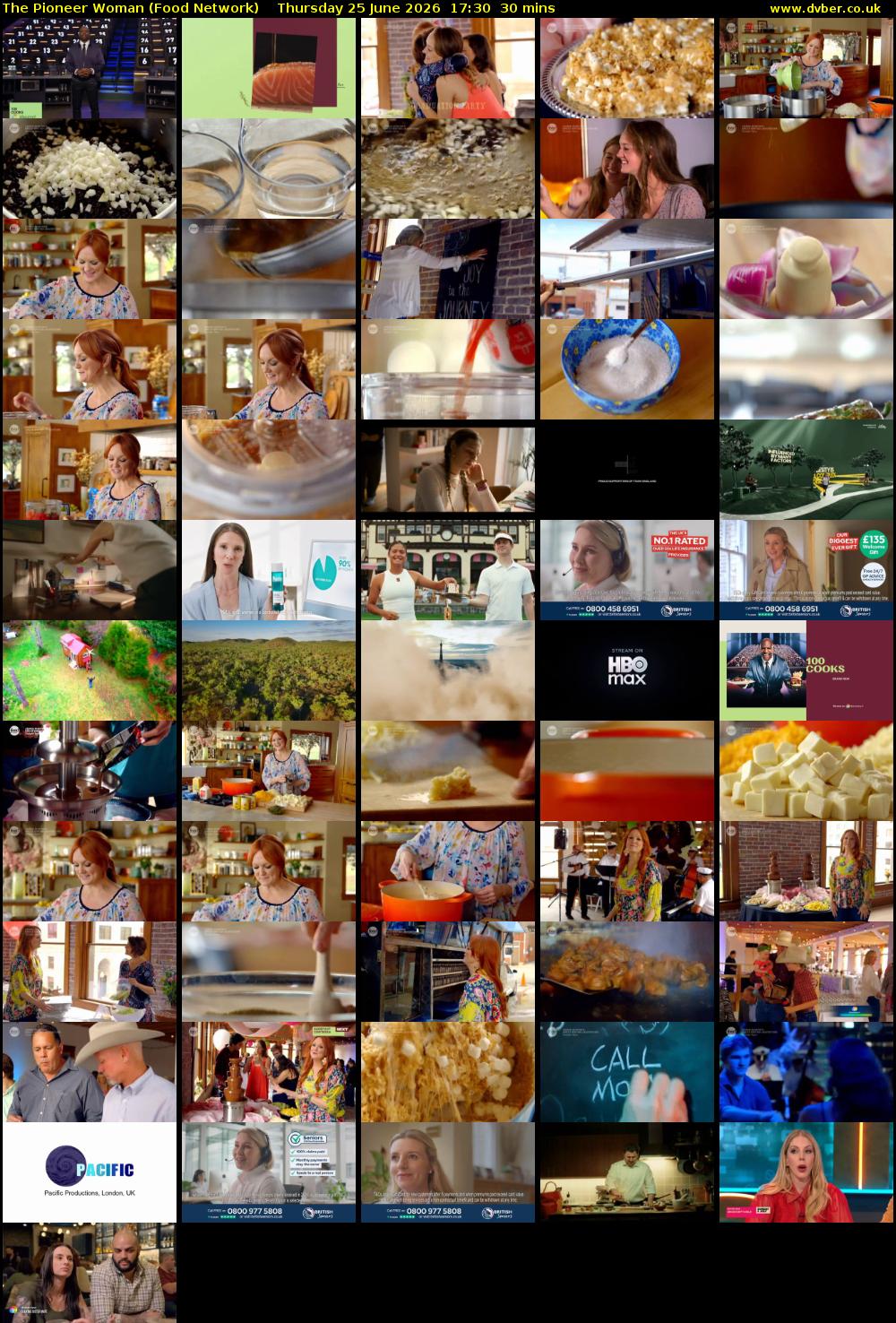 The Pioneer Woman (Food Network) Thursday 25 June 2026 17:30 - 18:00