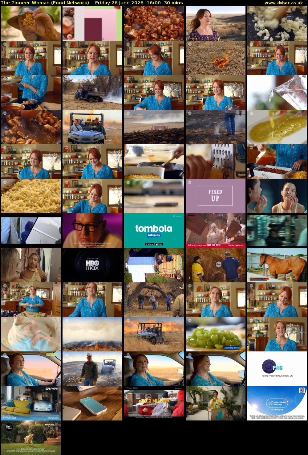 The Pioneer Woman (Food Network) Friday 26 June 2026 16:00 - 16:30