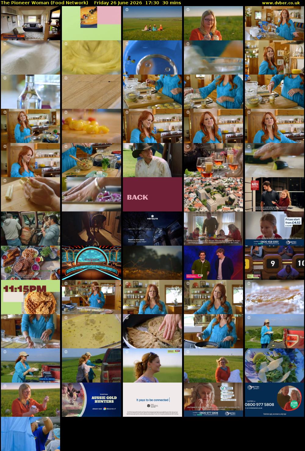 The Pioneer Woman (Food Network) Friday 26 June 2026 17:30 - 18:00