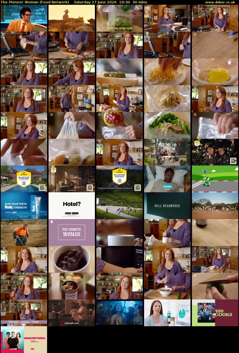 The Pioneer Woman (Food Network) Saturday 27 June 2026 10:30 - 11:00