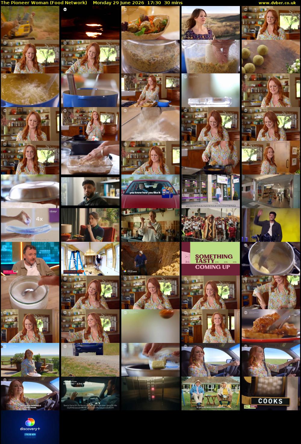 The Pioneer Woman (Food Network) Monday 29 June 2026 17:30 - 18:00