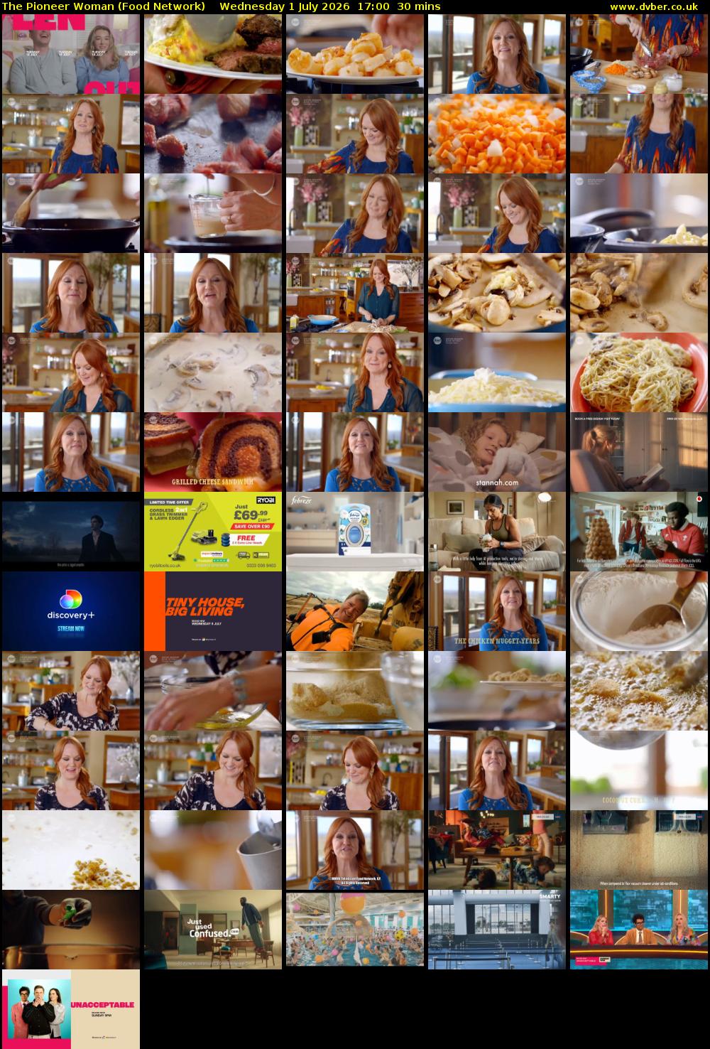 The Pioneer Woman (Food Network) Wednesday 1 July 2026 17:00 - 17:30