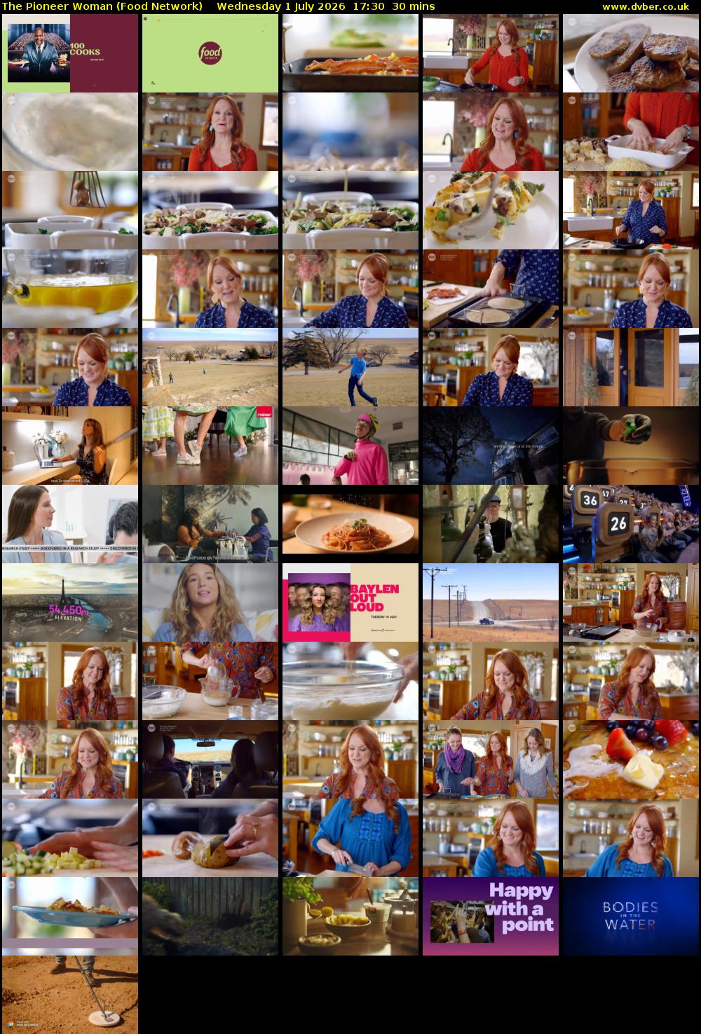 The Pioneer Woman (Food Network) Wednesday 1 July 2026 17:30 - 18:00