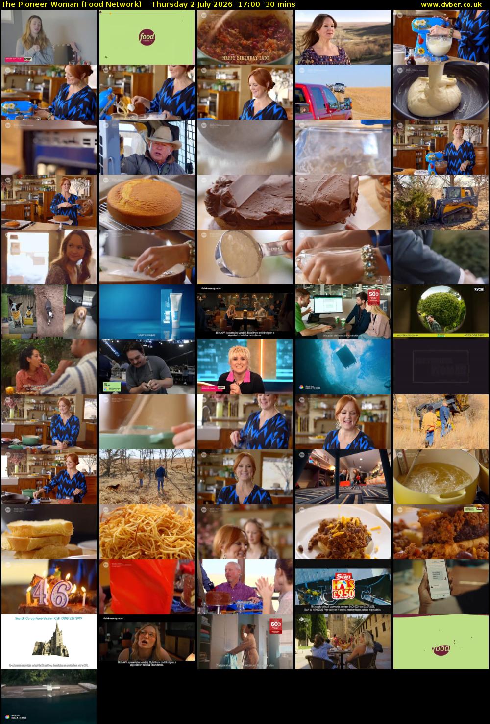 The Pioneer Woman (Food Network) Thursday 2 July 2026 17:00 - 17:30