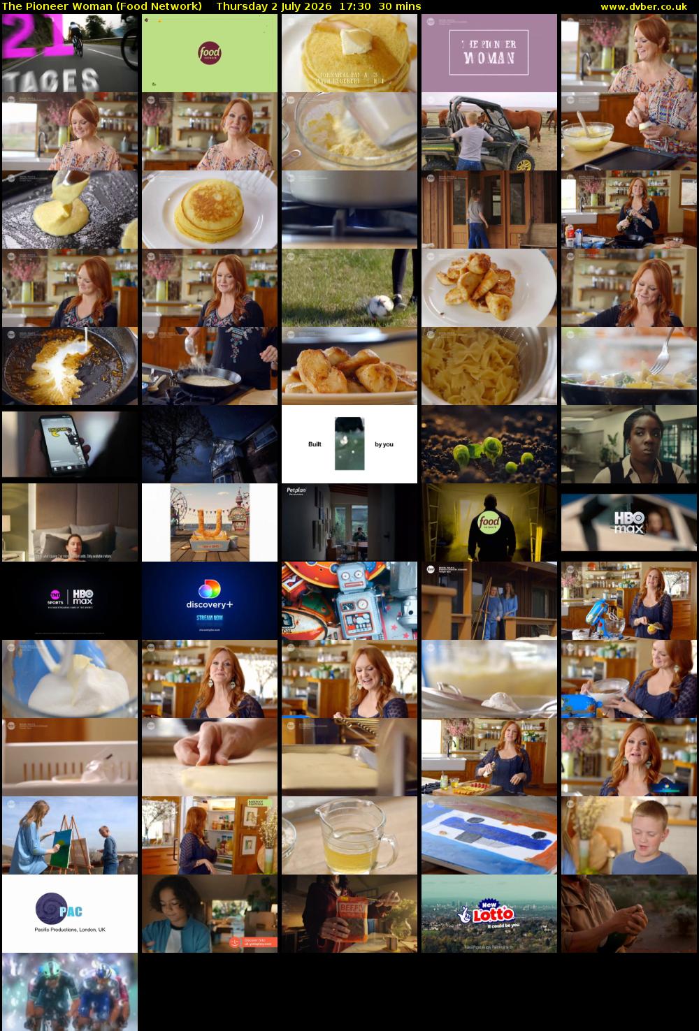 The Pioneer Woman (Food Network) Thursday 2 July 2026 17:30 - 18:00