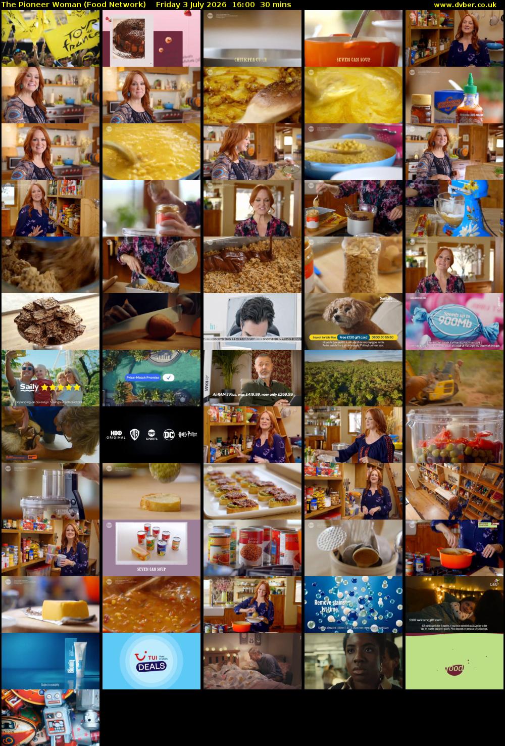 The Pioneer Woman (Food Network) Friday 3 July 2026 16:00 - 16:30