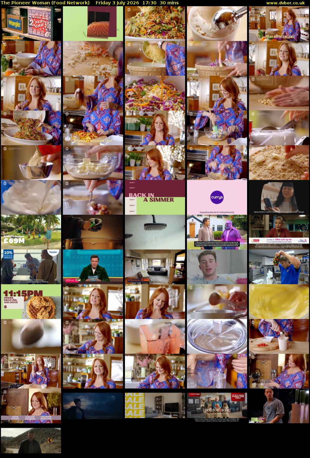 The Pioneer Woman (Food Network) Friday 3 July 2026 17:30 - 18:00