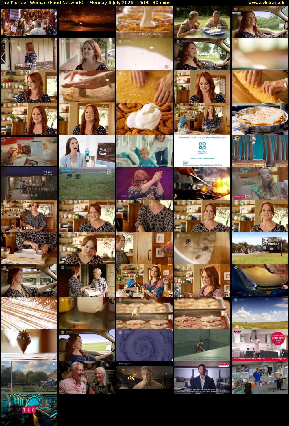 The Pioneer Woman (Food Network) Monday 6 July 2026 16:00 - 16:30